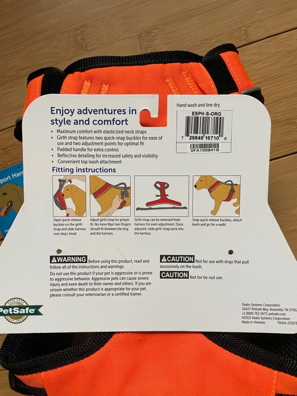 PetSafe EasySport Orange and Black Padded Dog Harness